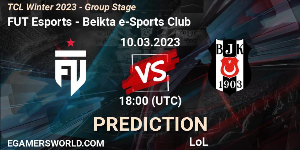 FUT Esports - Beşiktaş e-Sports Club: прогноз. 17.03.2023 at 18:00, LoL, TCL Winter 2023 - Group Stage