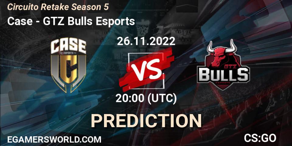 Case - GTZ Bulls Esports: прогноз. 26.11.22, CS2 (CS:GO), Circuito Retake Season 5