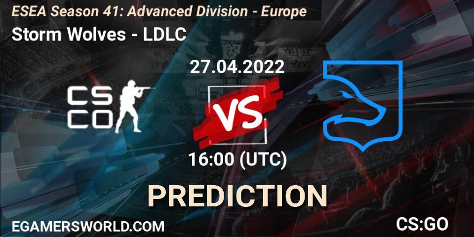 Storm Wolves - LDLC: прогноз. 27.04.2022 at 16:00, Counter-Strike (CS2), ESEA Season 41: Advanced Division - Europe