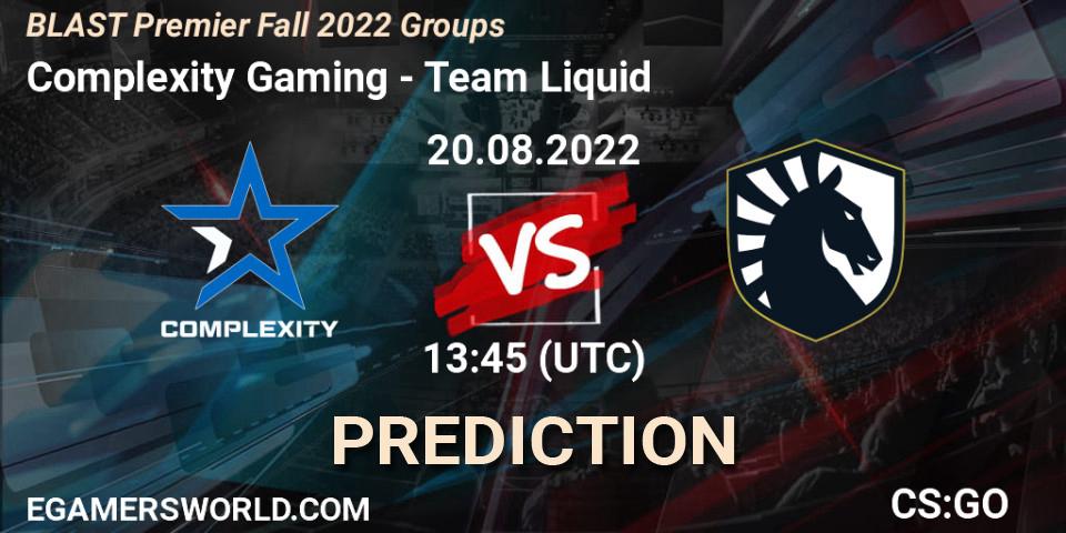 Complexity Gaming - Team Liquid: прогноз. 20.08.22, CS2 (CS:GO), BLAST Premier Fall 2022 Groups