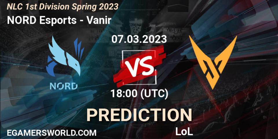NORD Esports - Vanir: прогноз. 08.02.2023 at 18:00, LoL, NLC 1st Division Spring 2023