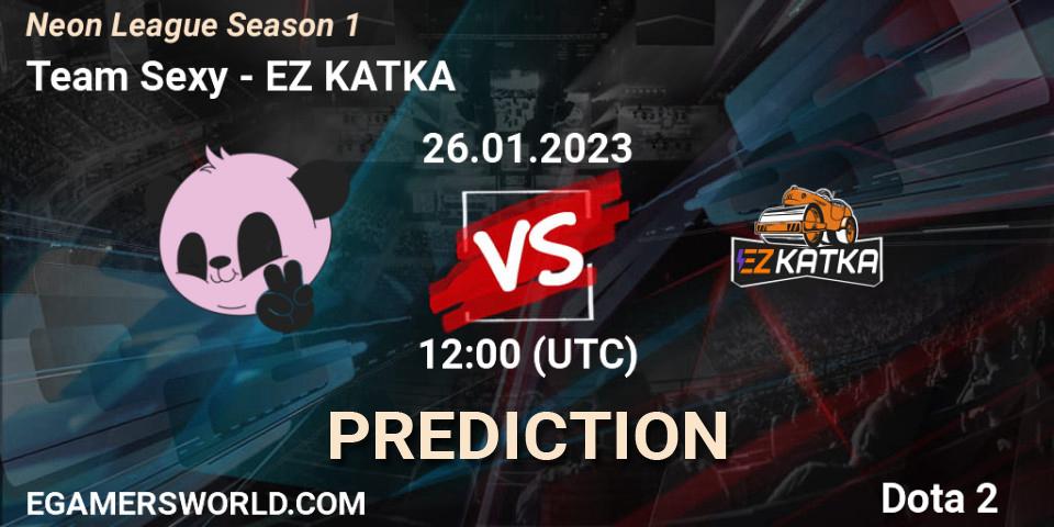 Team Sexy - EZ KATKA: прогноз. 26.01.2023 at 12:06, Dota 2, Neon League Season 1