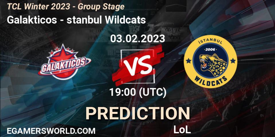 Galakticos - İstanbul Wildcats: прогноз. 03.02.2023 at 19:00, LoL, TCL Winter 2023 - Group Stage