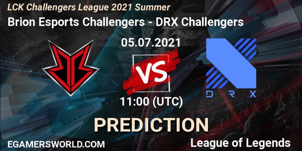 Brion Esports Challengers - DRX Challengers: прогноз. 05.07.2021 at 11:00, LoL, LCK Challengers League 2021 Summer