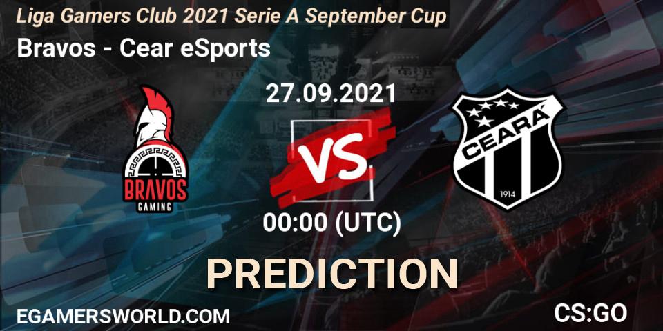 Bravos - Ceará eSports: прогноз. 27.09.2021 at 00:00, Counter-Strike (CS2), Liga Gamers Club 2021 Serie A September Cup