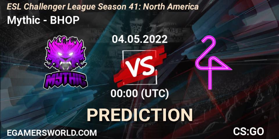 Mythic - BHOP: прогноз. 04.05.2022 at 00:00, Counter-Strike (CS2), ESL Challenger League Season 41: North America