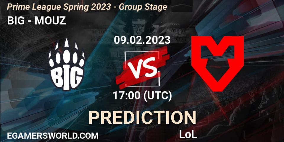 BIG - MOUZ: прогноз. 09.02.23, LoL, Prime League Spring 2023 - Group Stage