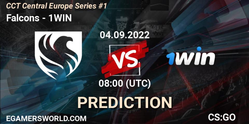 Falcons - 1WIN: прогноз. 04.09.2022 at 08:00, Counter-Strike (CS2), CCT Central Europe Series #1