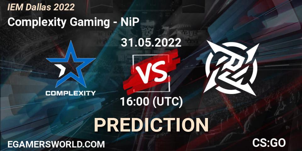 Complexity Gaming - NiP: прогноз. 31.05.2022 at 16:00, Counter-Strike (CS2), IEM Dallas 2022
