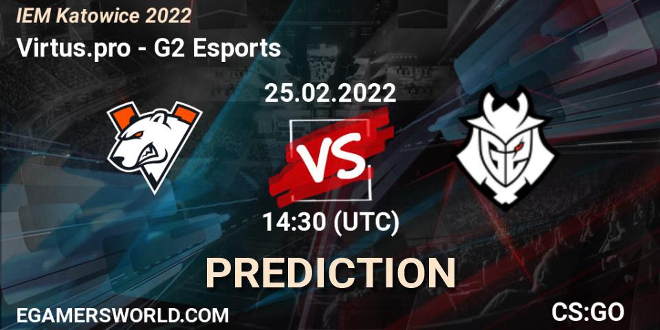 Virtus.pro - G2 Esports: прогноз. 25.02.2022 at 14:30, Counter-Strike (CS2), IEM Katowice 2022