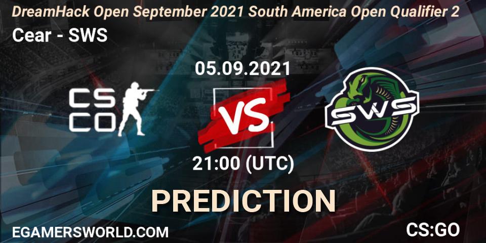 Ceará eSports - SWS: прогноз. 05.09.2021 at 21:10, Counter-Strike (CS2), DreamHack Open September 2021 South America Open Qualifier 2
