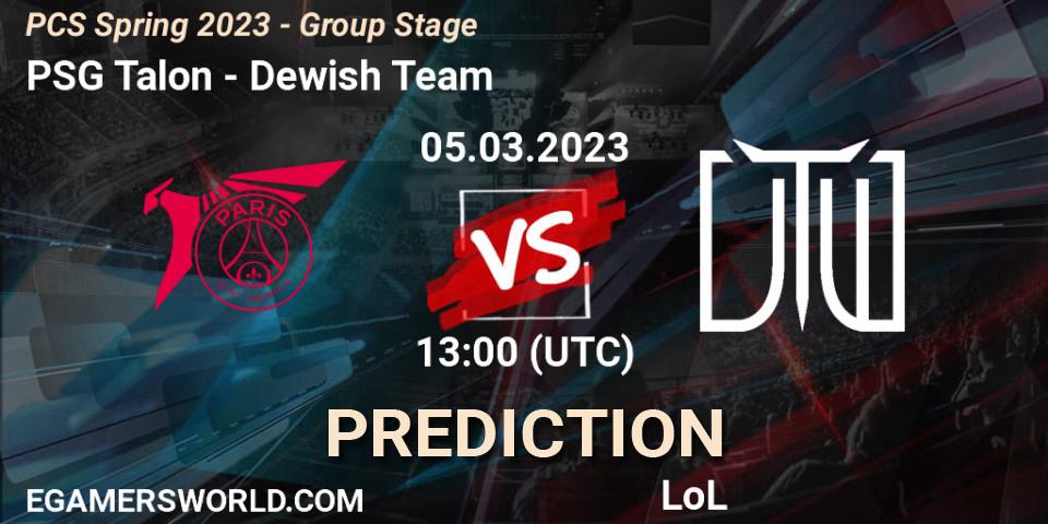 PSG Talon - Dewish Team: прогноз. 10.02.23, LoL, PCS Spring 2023 - Group Stage