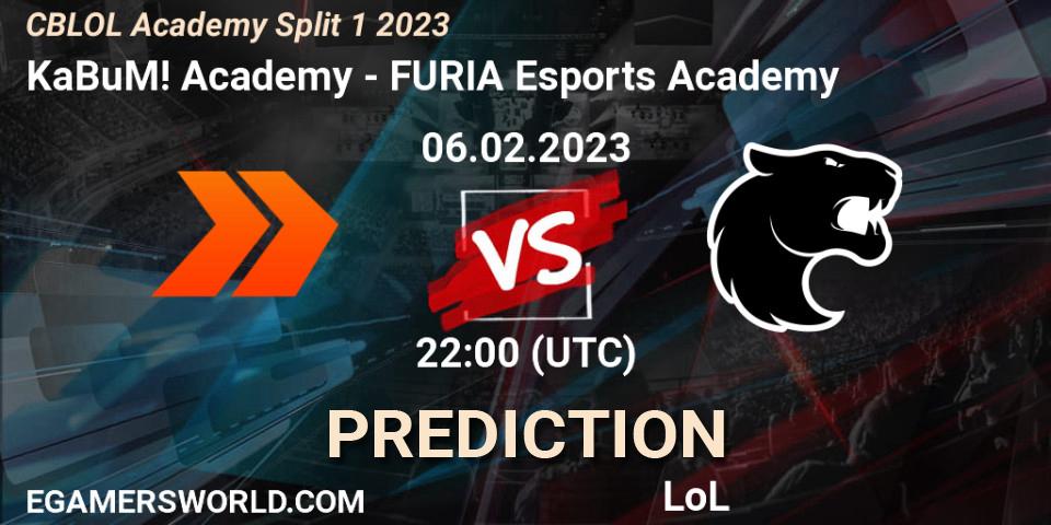 KaBuM! Academy - FURIA Esports Academy: прогноз. 06.02.23, LoL, CBLOL Academy Split 1 2023