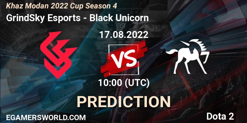 GrindSky Esports - Black Unicorn: прогноз. 17.08.2022 at 10:00, Dota 2, Khaz Modan 2022 Cup Season 4