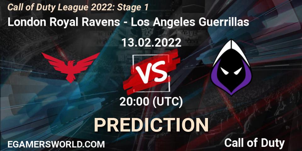 London Royal Ravens - Los Angeles Guerrillas: прогноз. 13.02.22, Call of Duty, Call of Duty League 2022: Stage 1