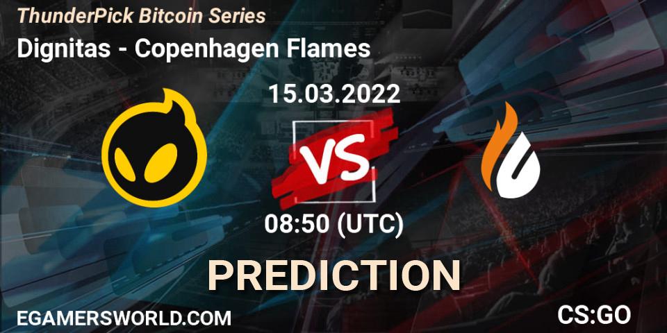 Dignitas - Copenhagen Flames: прогноз. 15.03.2022 at 12:20, Counter-Strike (CS2), ThunderPick Bitcoin Series