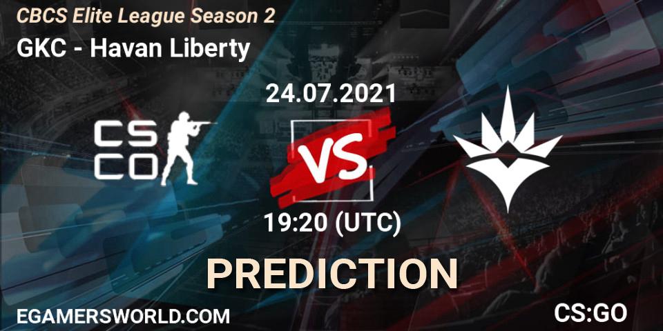 GKC - Havan Liberty: прогноз. 24.07.2021 at 19:20, Counter-Strike (CS2), CBCS Elite League Season 2