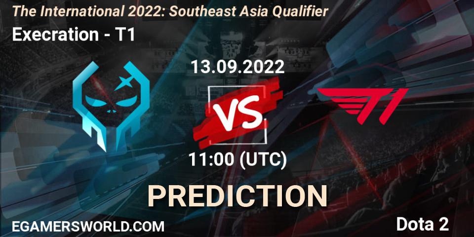 Execration - T1: прогноз. 13.09.2022 at 09:49, Dota 2, The International 2022: Southeast Asia Qualifier