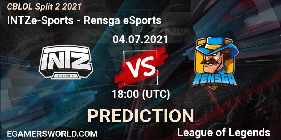 INTZ e-Sports - Rensga eSports: прогноз. 04.07.2021 at 18:00, LoL, CBLOL Split 2 2021