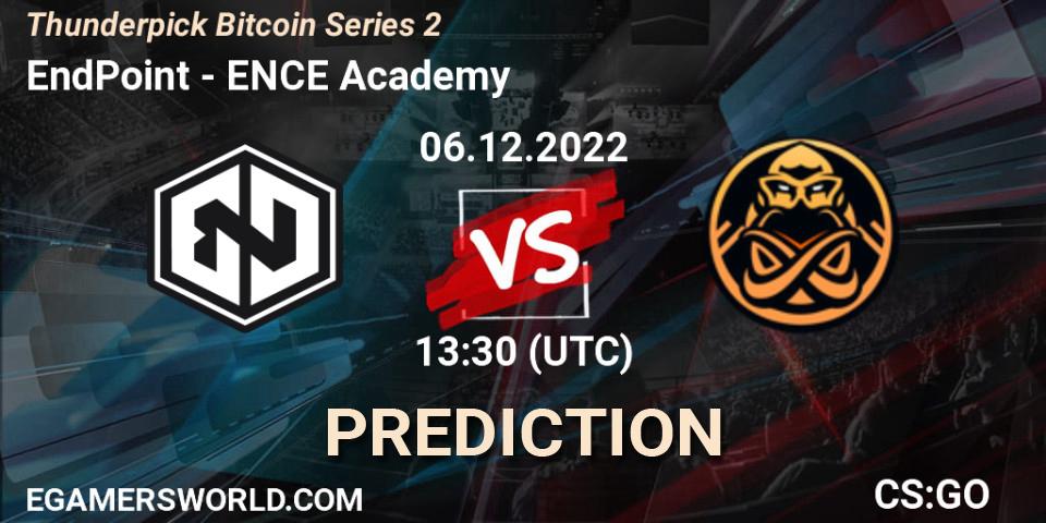 EndPoint - ENCE Academy: прогноз. 06.12.2022 at 13:55, Counter-Strike (CS2), Thunderpick Bitcoin Series 2