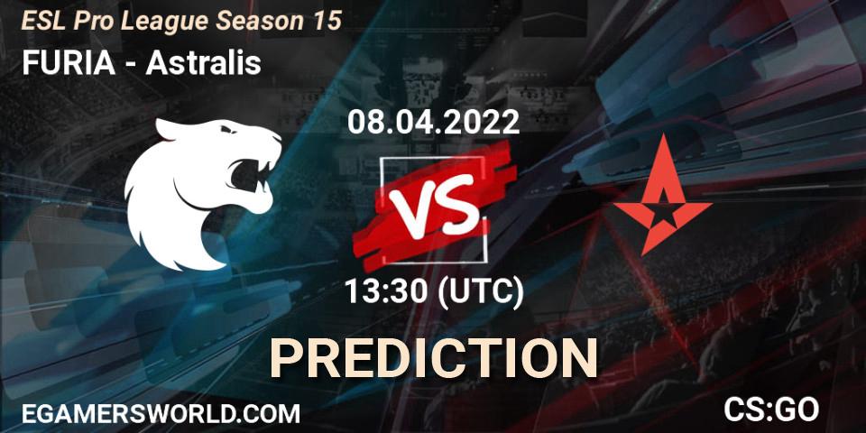 FURIA - Astralis: прогноз. 08.04.2022 at 13:30, Counter-Strike (CS2), ESL Pro League Season 15