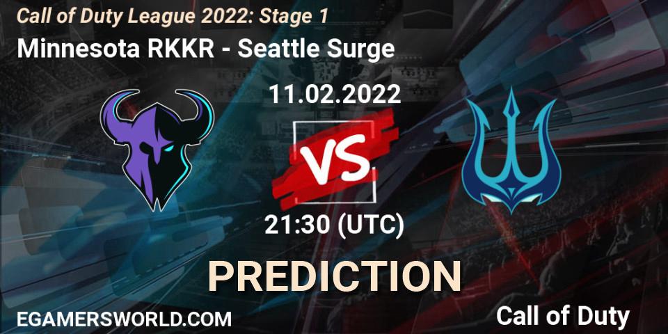 Minnesota RØKKR - Seattle Surge: прогноз. 11.02.22, Call of Duty, Call of Duty League 2022: Stage 1