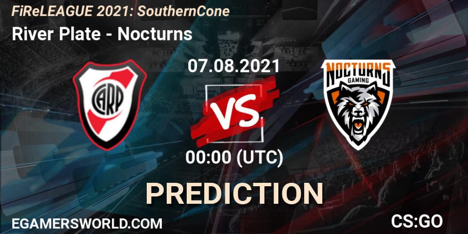 River Plate - Nocturns: прогноз. 06.08.2021 at 21:10, Counter-Strike (CS2), FiReLEAGUE 2021: Southern Cone