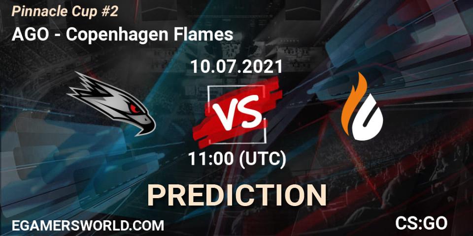 AGO - Copenhagen Flames: прогноз. 10.07.2021 at 11:00, Counter-Strike (CS2), Pinnacle Cup #2