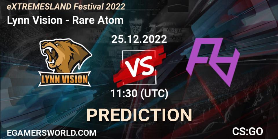 Lynn Vision - Rare Atom: прогноз. 25.12.2022 at 12:00, Counter-Strike (CS2), eXTREMESLAND Festival 2022