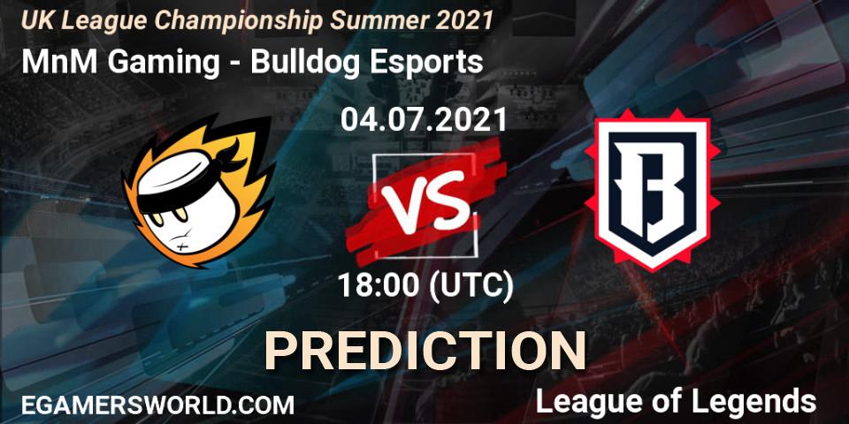 MnM Gaming - Bulldog Esports: прогноз. 04.07.2021 at 18:00, LoL, UK League Championship Summer 2021