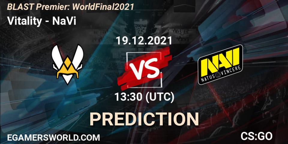 Vitality - NaVi: прогноз. 19.12.21, CS2 (CS:GO), BLAST Premier: World Final 2021
