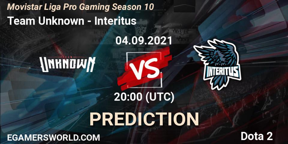 Team Unknown - Interitus: прогноз. 09.09.2021 at 00:29, Dota 2, Movistar Liga Pro Gaming Season 10