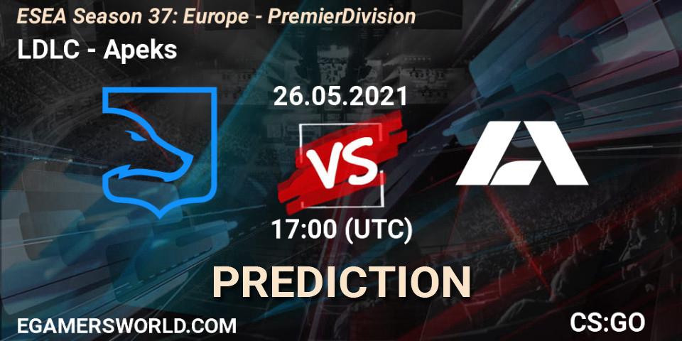 LDLC - Apeks: прогноз. 26.05.2021 at 17:00, Counter-Strike (CS2), ESEA Season 37: Europe - Premier Division