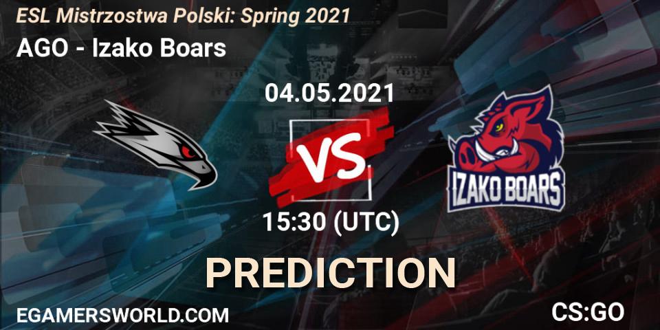 AGO - Izako Boars: прогноз. 04.05.2021 at 15:30, Counter-Strike (CS2), ESL Mistrzostwa Polski: Spring 2021