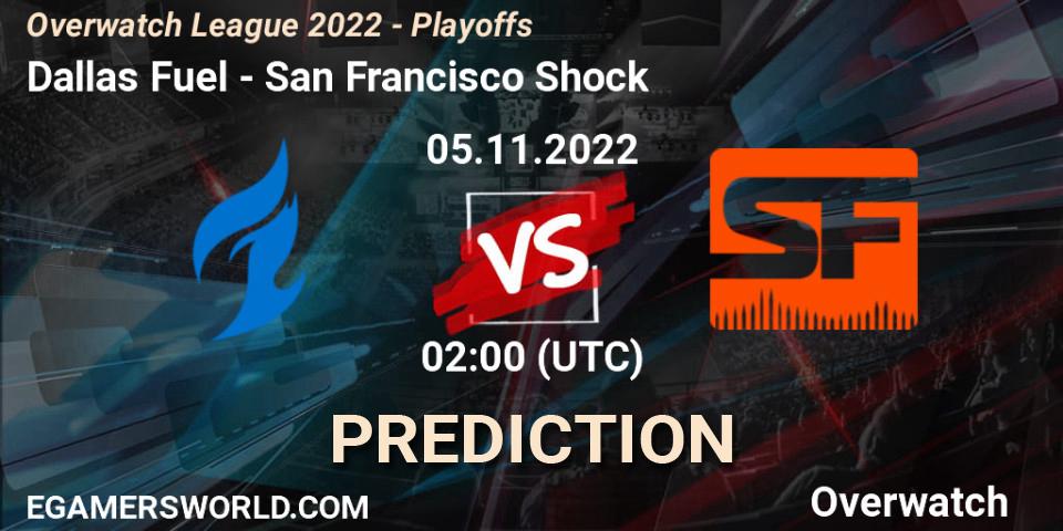Dallas Fuel - San Francisco Shock: прогноз. 05.11.22, Overwatch, Overwatch League 2022 - Playoffs