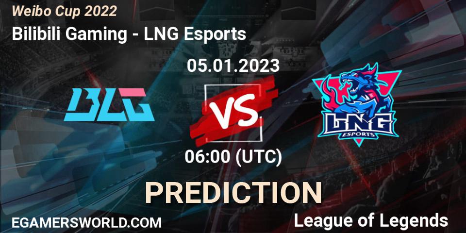 Bilibili Gaming - LNG Esports: прогноз. 05.01.23, LoL, Weibo Cup 2022