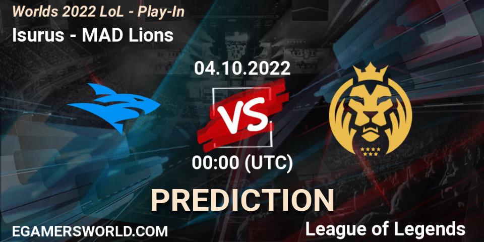 Isurus - MAD Lions: прогноз. 29.09.2022 at 20:00, LoL, Worlds 2022 LoL - Play-In