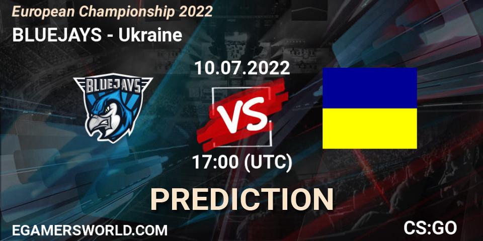 BLUEJAYS - Ukraine: прогноз. 10.07.22, CS2 (CS:GO), European Championship 2022
