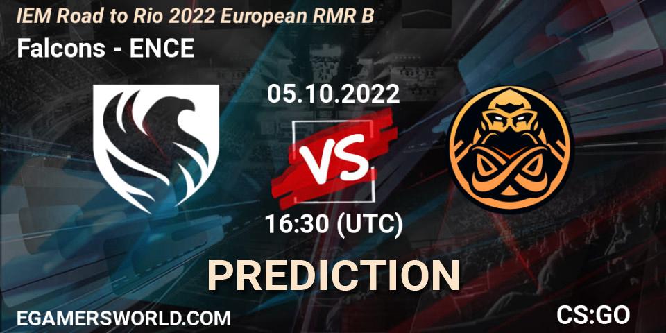 Falcons - ENCE: прогноз. 05.10.2022 at 16:45, Counter-Strike (CS2), IEM Road to Rio 2022 European RMR B