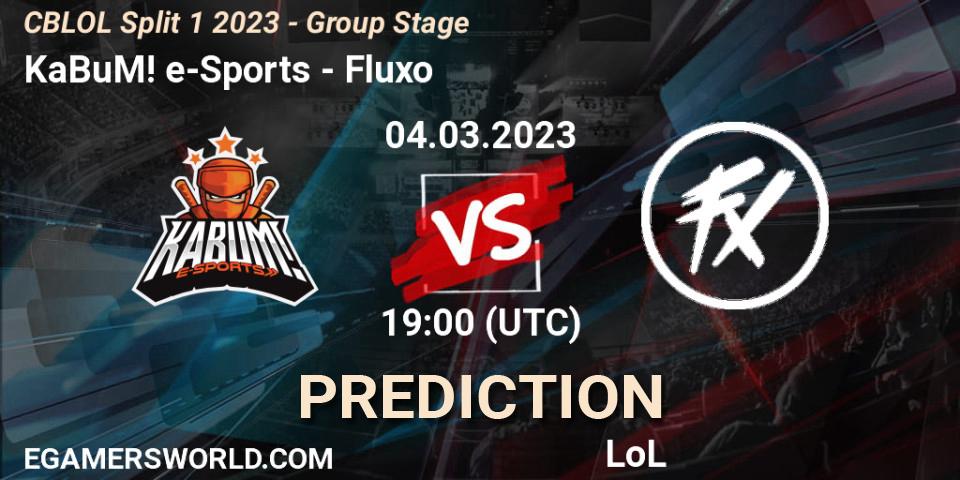 KaBuM! e-Sports - Fluxo: прогноз. 04.03.2023 at 20:10, LoL, CBLOL Split 1 2023 - Group Stage