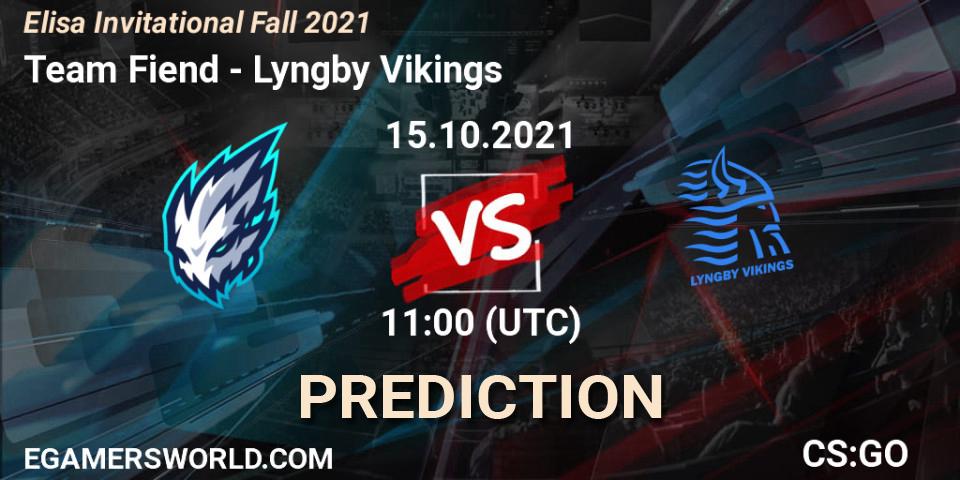 Team Fiend - Lyngby Vikings: прогноз. 15.10.21, CS2 (CS:GO), Elisa Invitational Fall 2021