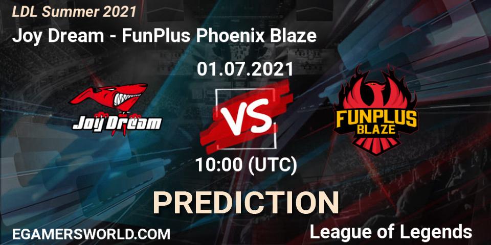Joy Dream - FunPlus Phoenix Blaze: прогноз. 01.07.2021 at 10:30, LoL, LDL Summer 2021