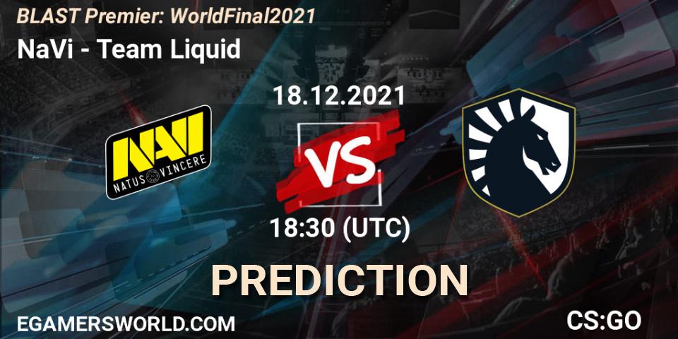 NaVi - Team Liquid: прогноз. 18.12.2021 at 18:40, Counter-Strike (CS2), BLAST Premier: World Final 2021