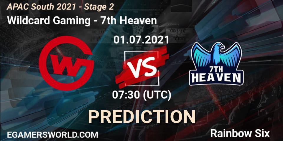 Wildcard Gaming - 7th Heaven: прогноз. 01.07.2021 at 07:30, Rainbow Six, APAC South 2021 - Stage 2