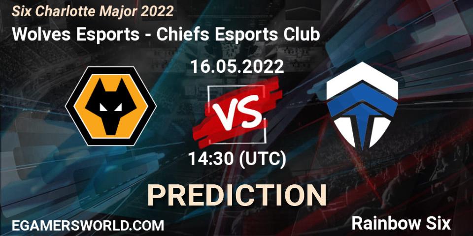 Wolves Esports - Chiefs Esports Club: прогноз. 16.05.2022 at 14:30, Rainbow Six, Six Charlotte Major 2022