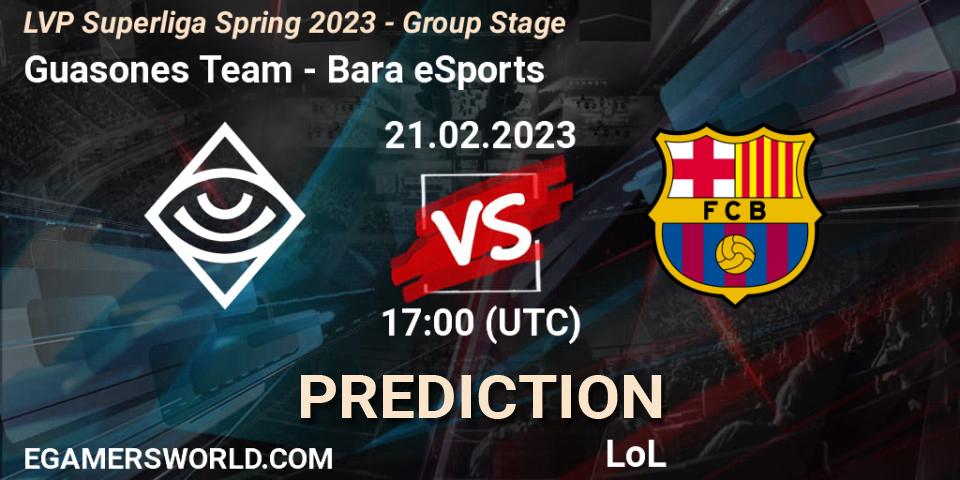 Guasones Team - Barça eSports: прогноз. 21.02.2023 at 19:00, LoL, LVP Superliga Spring 2023 - Group Stage