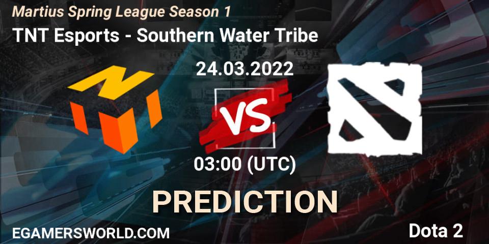 TNT Esports - Southern Water Tribe: прогноз. 24.03.2022 at 03:14, Dota 2, Martius Spring League Season 1