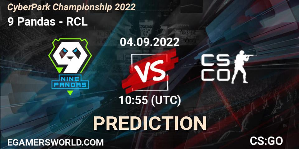 9 Pandas - RCL: прогноз. 03.09.2022 at 17:20, Counter-Strike (CS2), CyberPark Championship 2022