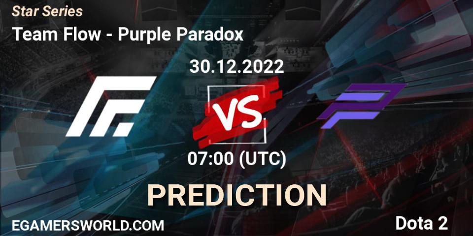 Team Flow - Purple Paradox: прогноз. 30.12.2022 at 07:09, Dota 2, Star Series
