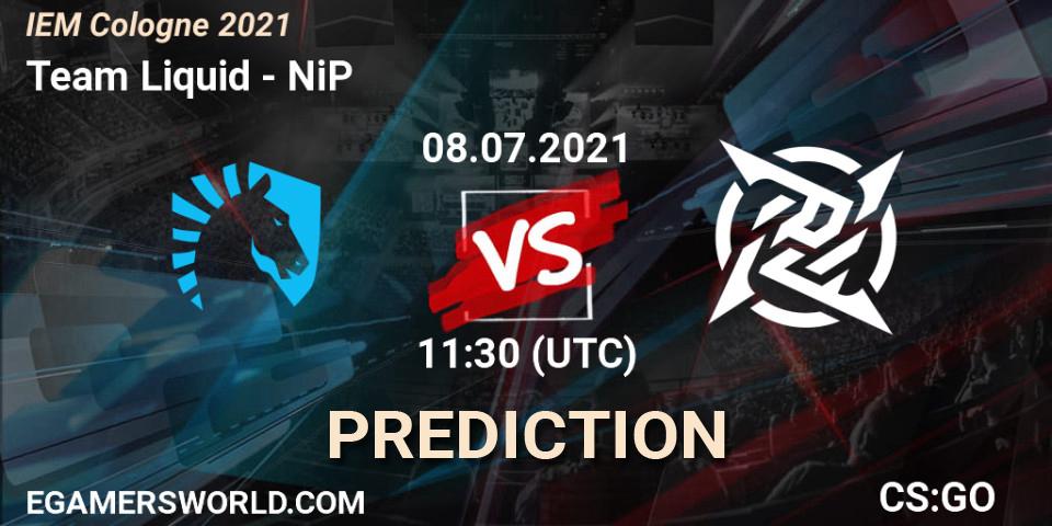 Team Liquid - NiP: прогноз. 08.07.2021 at 11:30, Counter-Strike (CS2), IEM Cologne 2021